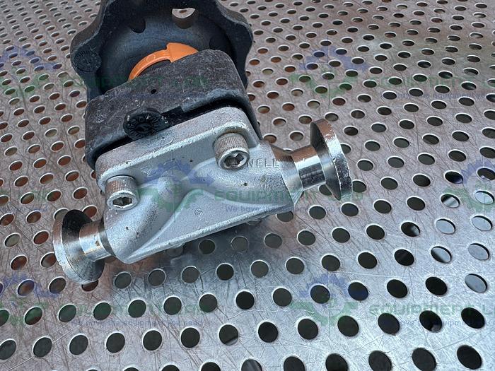 Used ITT / Grinnell 316L Stainless Steel Diaphragm Valve w/ 1/2" Sanitary Fitting