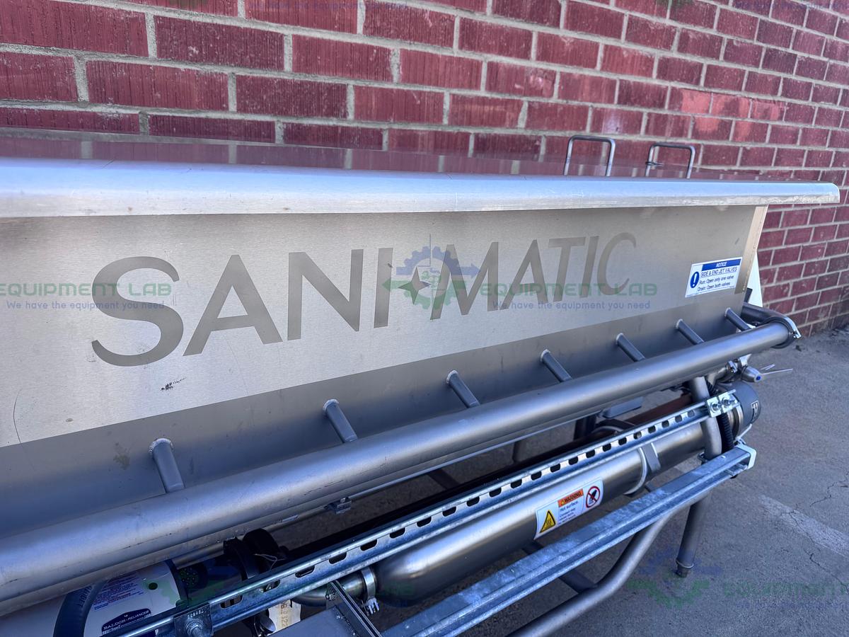 Used Sani Matic Stainless Steel 350 Liter COP System Parts Washer Skid