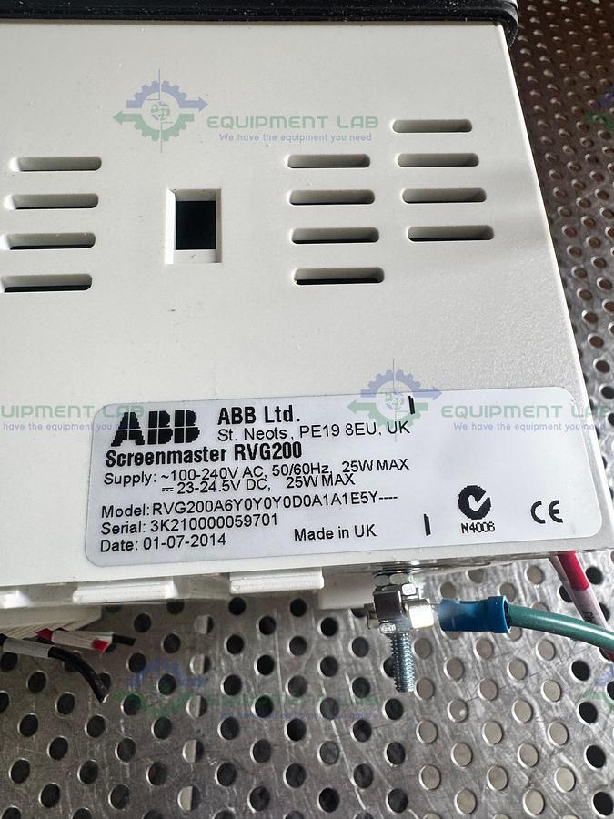 Used ABB Screenmaster RVG200 Touchscreen Paperless Recorder