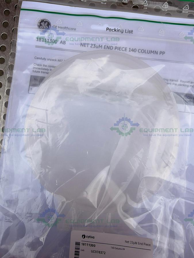 Lot of 2 - Cytiva / GE / Pharmacia 18111300 NET 23um End Piece BPG 140 PP