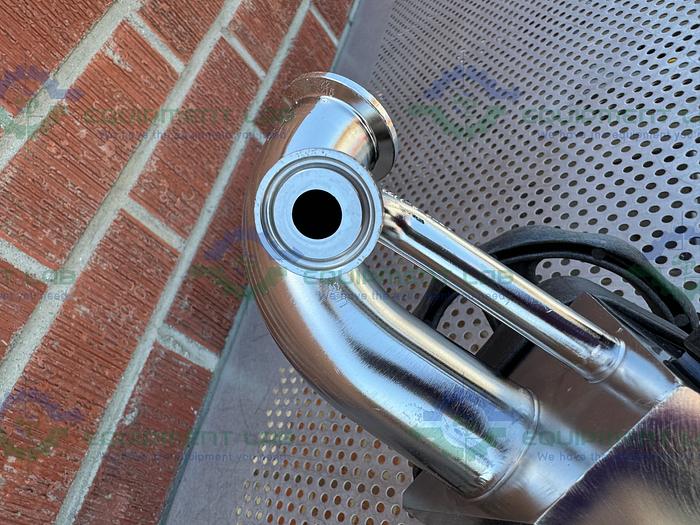 Used 4 ITT Pure Flo Stainless Steel Diaphragm Valve w/ 1/2" - 1 1/2 Sanitary Fittings