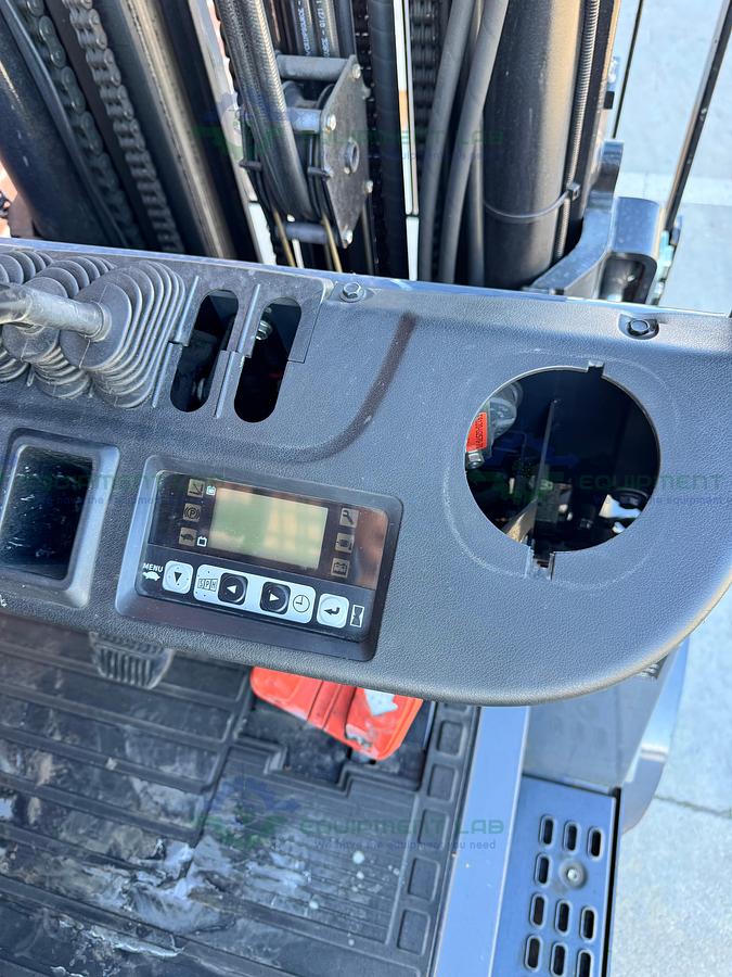 Used Toyota 8FBCU25 Electric Forklift 5000 lbs Capacity 4 Stage Mast w/ Charger