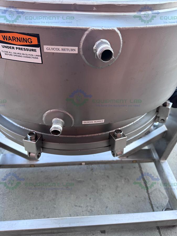 Used Allegheny Bradford 174 Liter Jacketed Nutsche Filter / Agitated Dryer