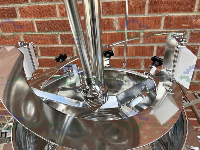 Used Paul Mueller  47-59 Liter Stainless Steel Jacketed Mixing Tank w/Scrape Agitation