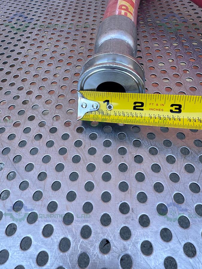 Used BioFlex RC 98" Aflex Hose w/ 1" Sanitary Fitting 1" Sanitary Fitting to NPT