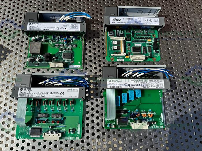 Used Allen Bradley  SLC 500 1747-L552 PLC w/ Prosoft MVI46 Communication Module