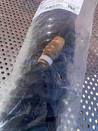 Nycoil  X6251 Polyurethane Hose 3/8" ID  x 25' Black w/ 3/8 NPT Swivel Fitting