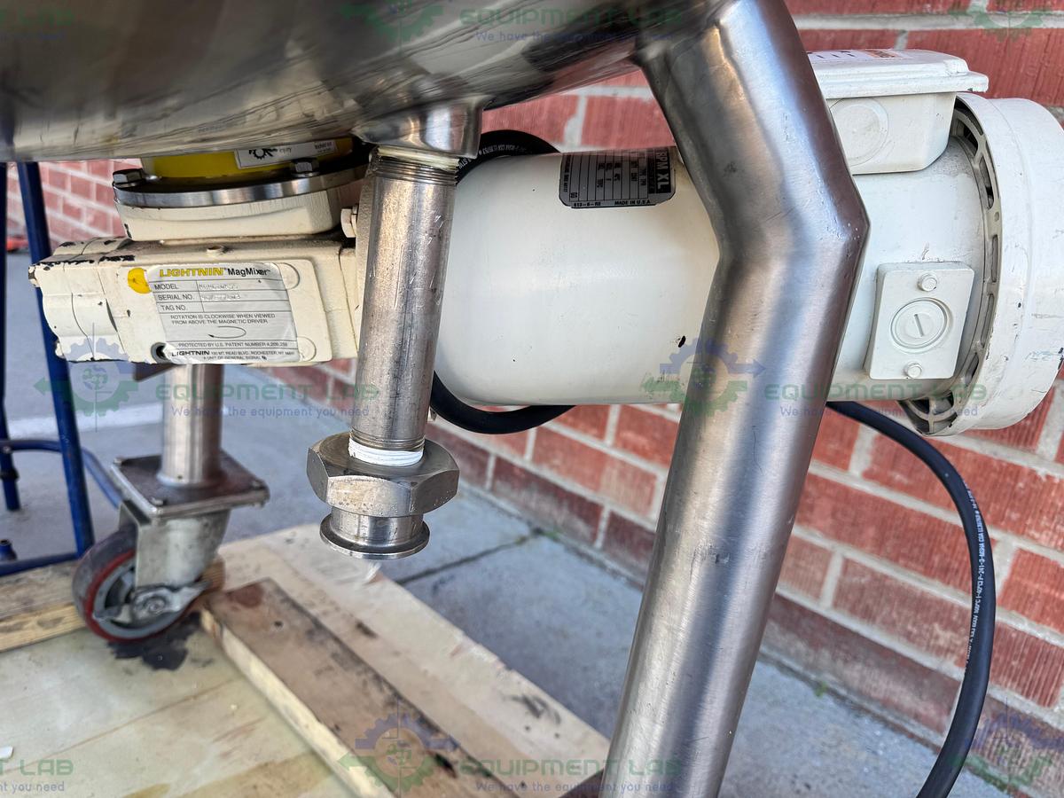 Used Northland 450 L  Jacketed Reactor FV/ 50 PSI  w/ Dual Mixer 3/4 HP, 1/3 HP, VFD