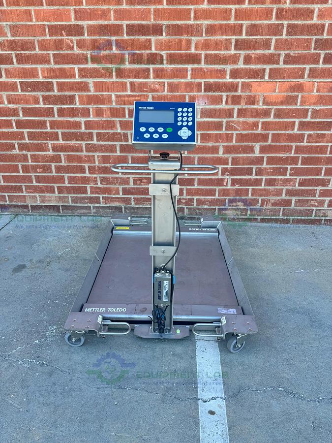 Used Mettler Toledo PUA669 Stainless Steel Scale 500 lbs w/ 36" x 36" Platform, Ramps