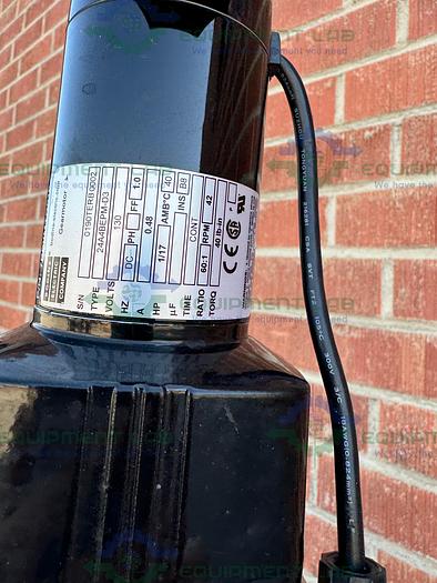 Used Pope 5 Liter Jacketed Stainless Steel Nutsche Filter w/ Mixer, 1/17 HP Motor