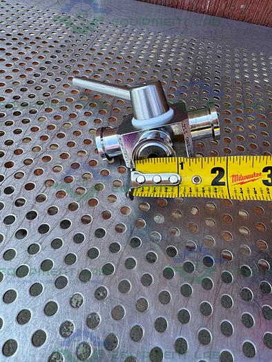 Used Pharmacia DN6 AV SMO 254 4-way 316 Valve 56-5758-00 w/ 1.2" Sanitary Fitting