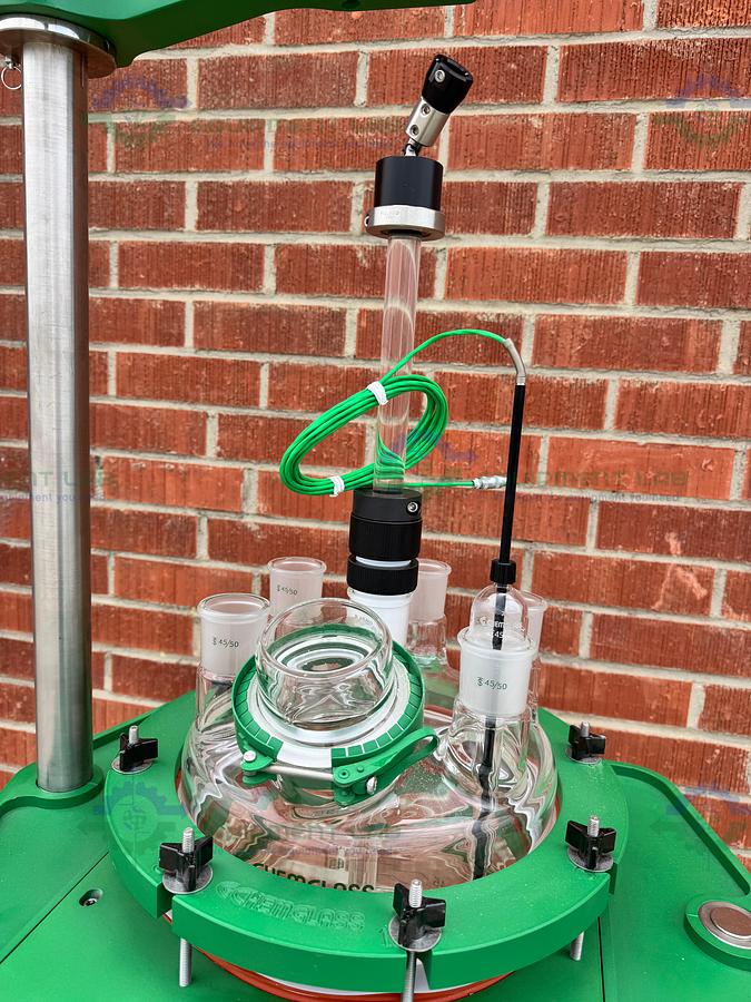 Chemglass 50 Liter Jacketed Glass Reactor w/ Zero Dead Space Drain Valve MFG 20