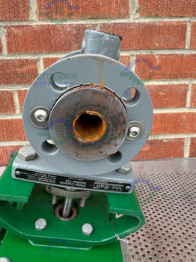 Used Fisher Controls V150 Stainless Steel 1" Air Operated / Pneumatic Vee-Ball Valve