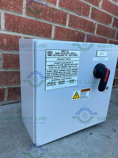 Used Industrial Control Panel  1244250 Standard Enclosure 9" x 15.5" x 16"