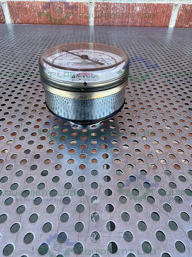 Used Anderson Pressure Gauge 30 In.VAC to 0-30 PSI  w/ 2 OD Fitting