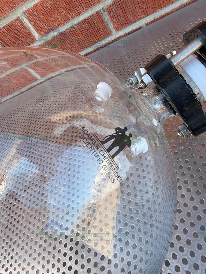 Used Adam & Chittenden Scientific Glass Collection Flask w/ QVF Connections