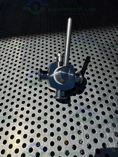 Used GE Healthcare Salvi DN6 975 4-way 316 Valve 18-5757-01 w/1/4" Sanitary Fitting