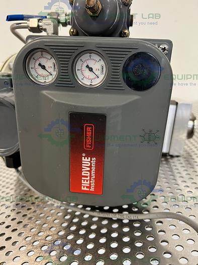 Used Fisher Controls 32 Pneumatic Sanitary Control Valve w/ Fisher Valve Positioner