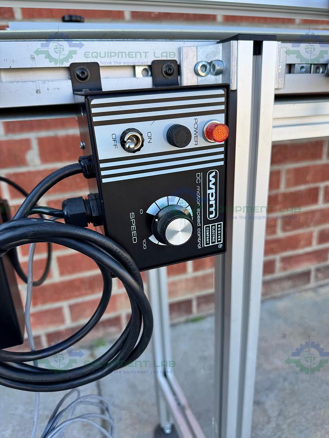 Used MK Technology Group Belt Conveyor 72" x 12" w/ Bodine 1/8 1/4 HP Motor