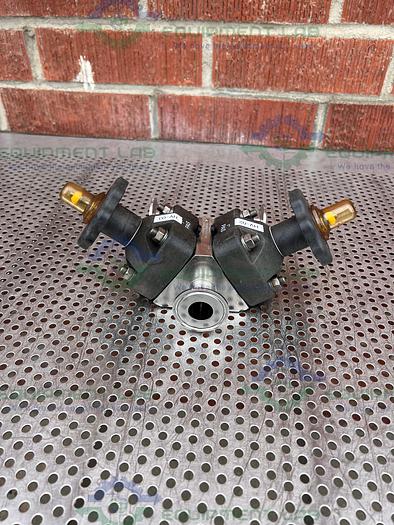 Used ITT Pure Flo 1-316L-RA20MAX 3 - Way Diaphragm Valve w/ 1" Sanitary Fitting