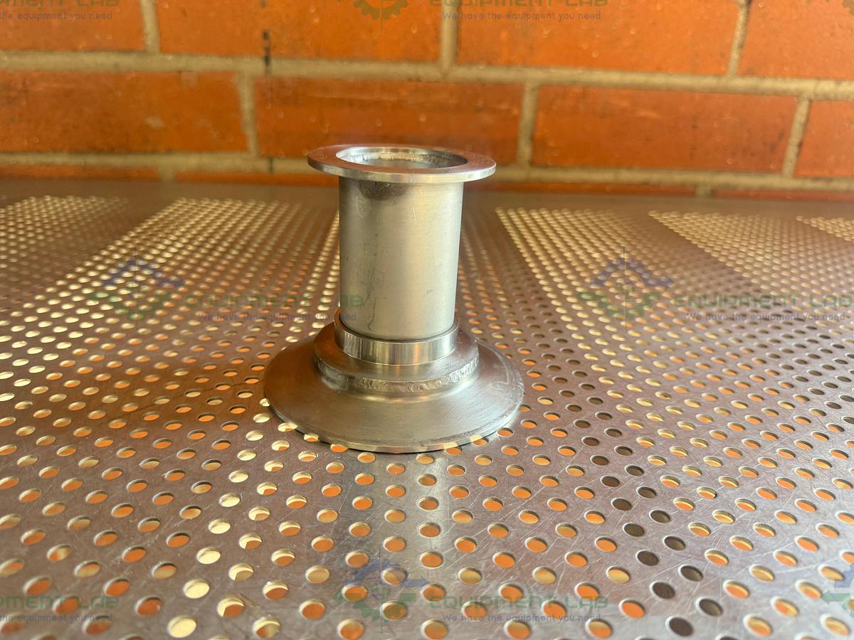 Used Stainless Steel Vacuum Reducer  KF 50 to 4" Sanitary Fitting