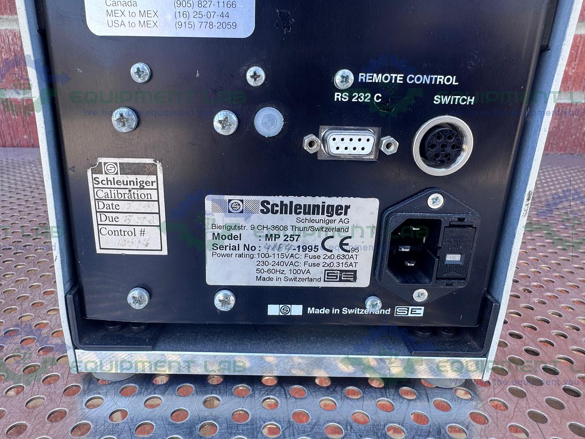 Used Schleuniger MP257 Programmable Coaxial Cable Stripping Machine