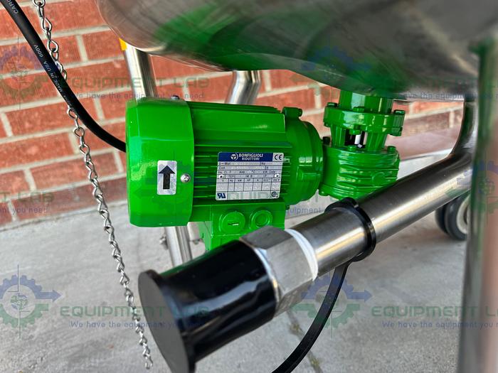 Used Northland 200 Liter Stainless Steel Jacketed Reactor FV/ 45 PSI w/ 0.40 HP Mixer