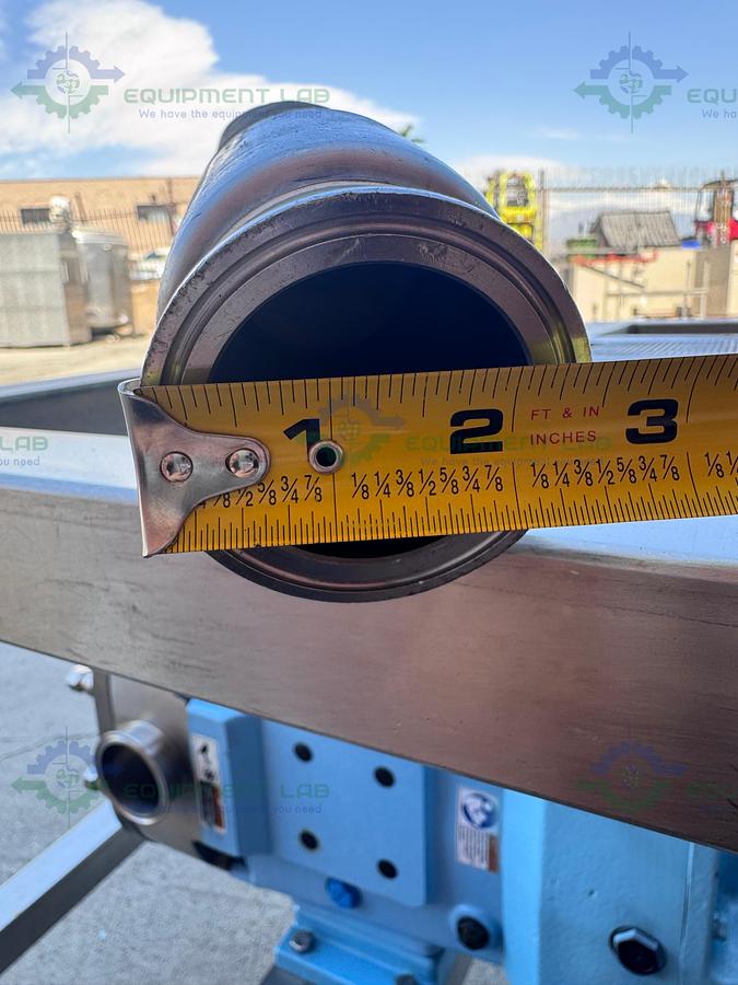 Used SPX Waukesha Cherry-Burrell 130 U2 Rotary Lobe Pump MFG 2016, 3"  w/ 10 HP Motor