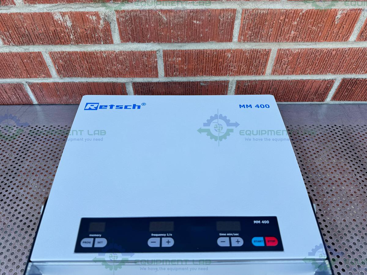 Used Retsch MM 400 Bench Top Mill Mixer w/ 2 10mL Mixer Jar Mills 100-240V