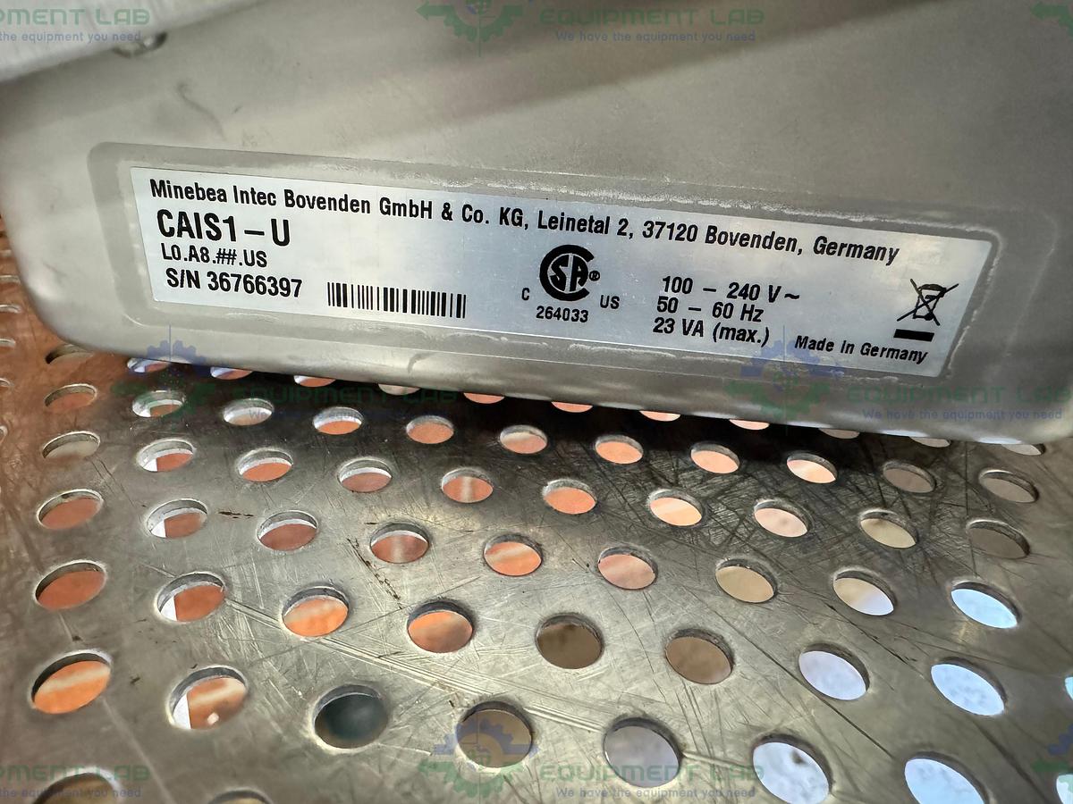 Used Minebea Intec CAPS1U-100EE-LU Stainless Steel Scale 18x18 w/ CAIS1-U, 130LBS
