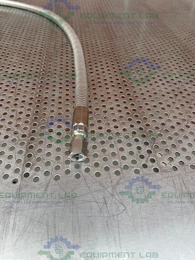 Used Airgas Stainless Steel Flexible Hose 39" w/ Compression Fitting, End Attachments