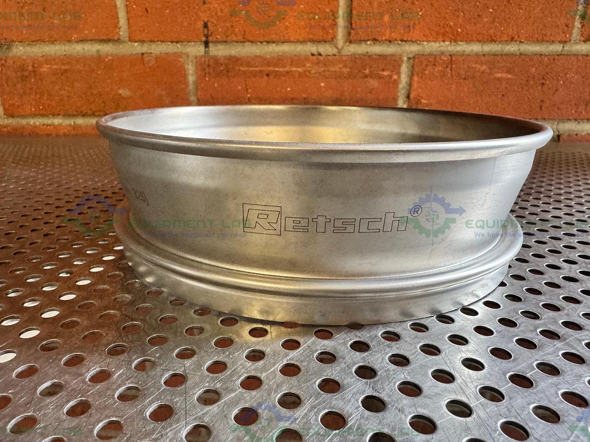 Used Retsch Sieve Frame and Screen, 8" Diameter x 2" Deep, 45um Mesh Size