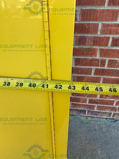 Used JustRite 45 Gallon Flammable Liquid Storage Cabinet w/ Soft Close Doors Key