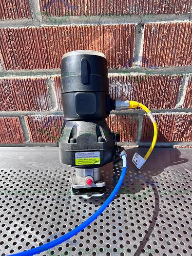 Used ITT Pure-Flo  A208 Diaphragm Valves 90PSI 1" w/ ASCO Valve Positioner