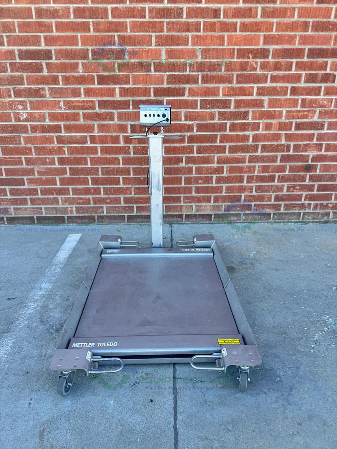 Used Mettler Toledo PUA669 Stainless Steel Scale 500 lbs w/ 36" x 36" Platform, Ramps