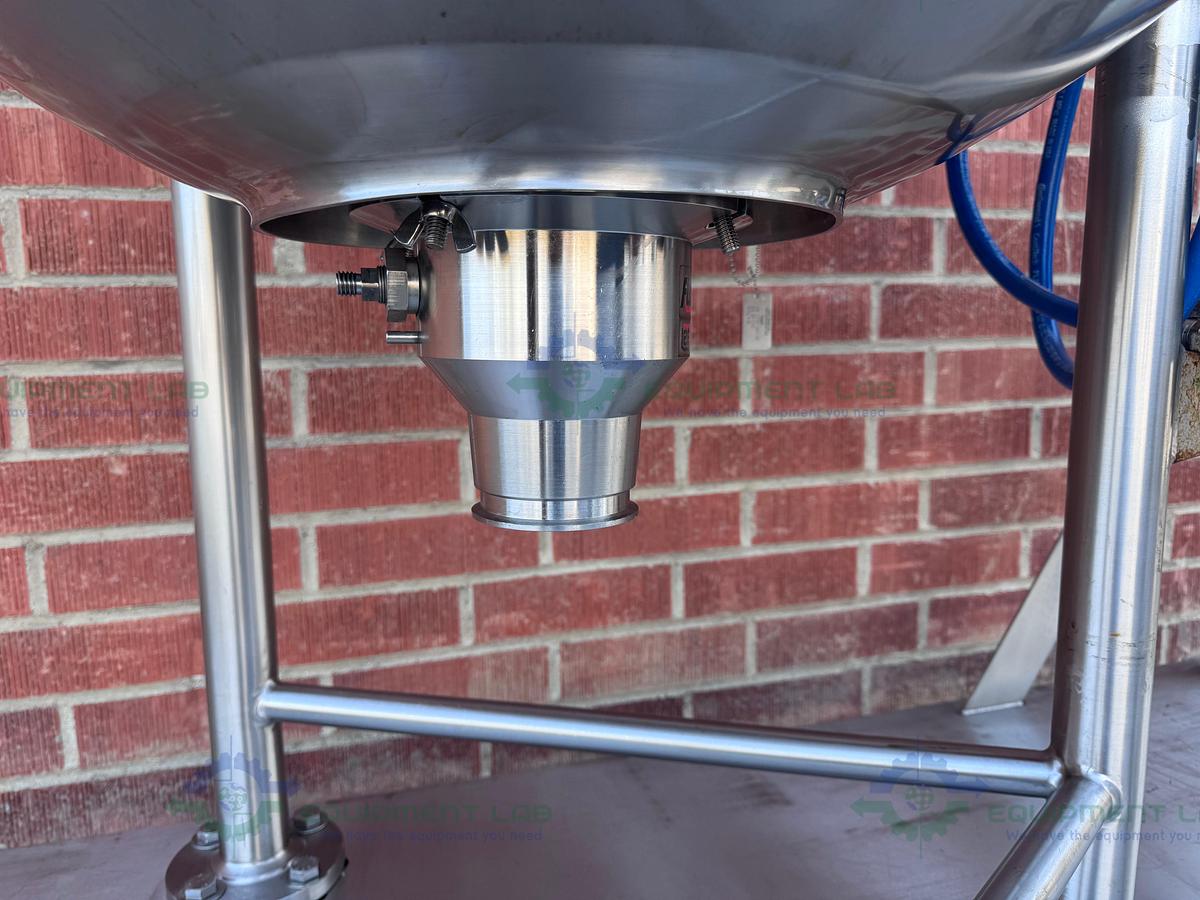 Used Lee 350 Liter Scrape Agitation Stainless Steel Half Jacketed Reactor w/ VFD