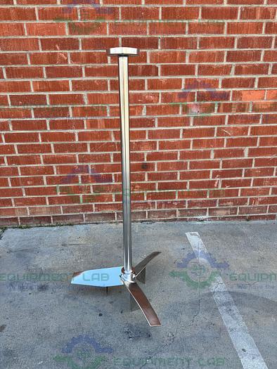 Used Schott AG  316 Stainless Steel Impeller 58" Height  x 6" Flange Fitting