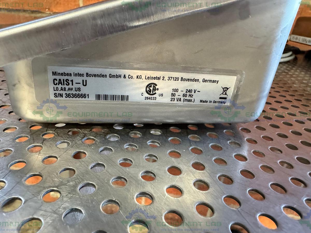 Used Sartorius Minebea Intec Stainless Steel Scale 24" x 24" w/ CAIS1-U, 300 LBS