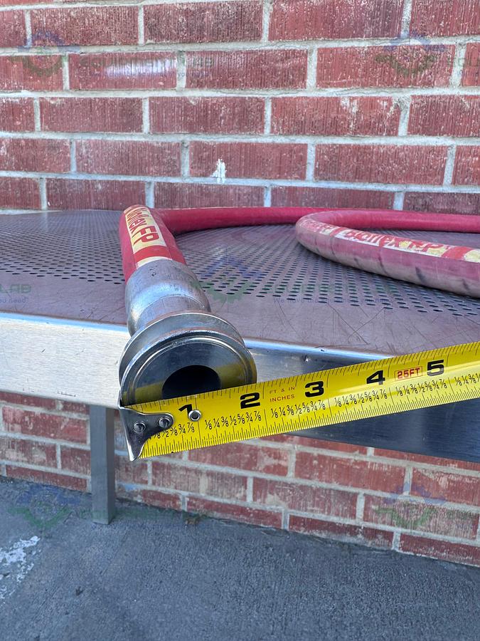 Used BioFlex RC 185" Aflex Hose w/ 1" Sanitary Fitting 1" Sanitary Fitting to NPT