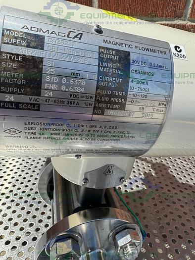 Used Yokogawa Admag CA202SN Magnetic Flowmeter w/ 1" Sanitary Fitting