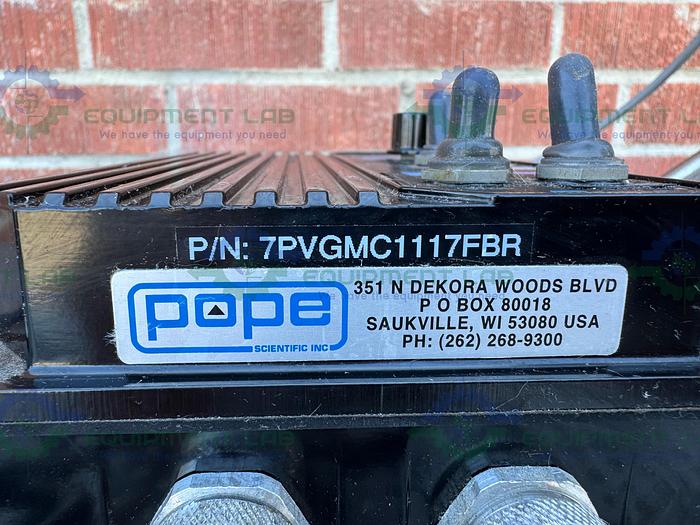 Used Pope 5 Liter Jacketed Stainless Steel Nutsche Filter w/ Mixer, 1/17 HP Motor