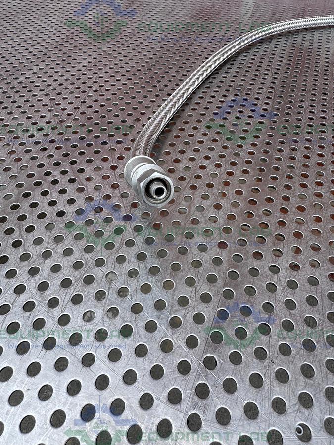 Used Unbranded 36" Stainless Steel Braided Hose w/ 1/2" NPT Fittings