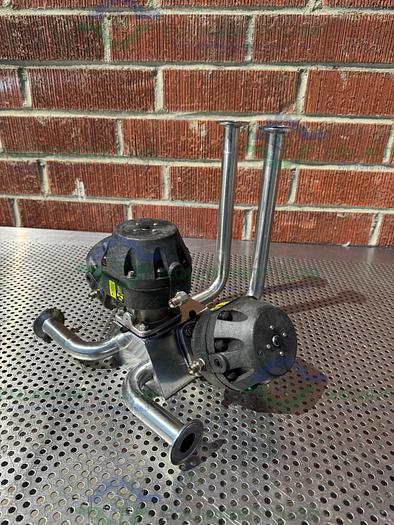 Used 3 ITT Pure Flo Advantage Stainless Steel Diaphragm Valve w/ 1" Sanitary Fittings