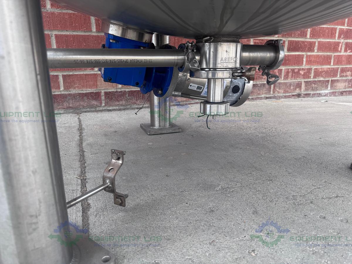 Used Feldmeier 1000 Liter Stainless Steel Jacketed Reactor 50 FV PSI w/ 0.5 HP Motor