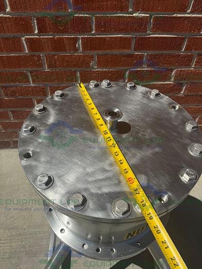Used Mann Stainless Steel 300mm x 400mm Filter Housing w/ Full Vacuum Pressure Vessel