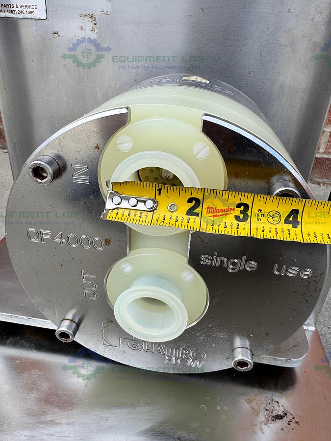 Used Triangle Process Quattroflow Q4400SU 4-Piston Diaphragm Pump w/ 3 HP Motor
