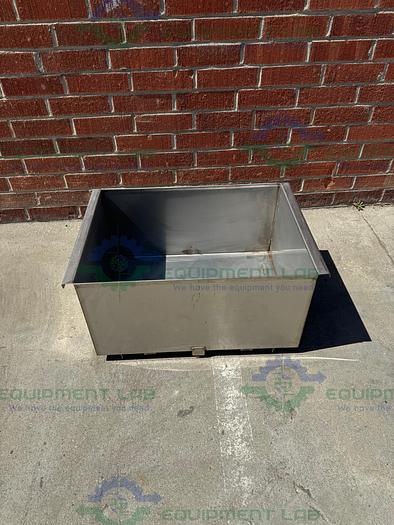 Used Unbranded Stainless Steel Weighing Bucket 32" x 16" x 24", 45 Gallon