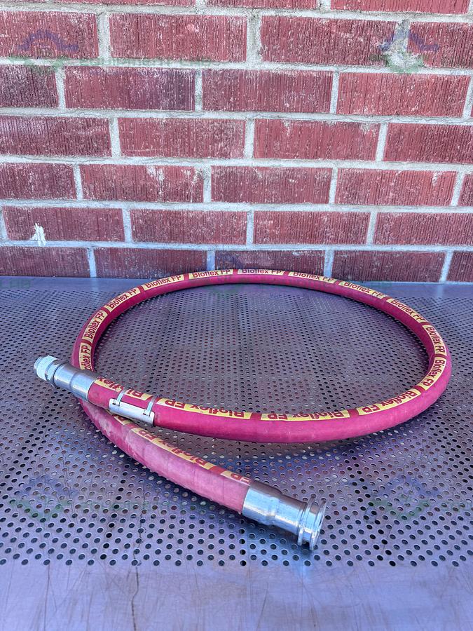 Used BioFlex RC 98" Aflex Hose w/ 1" Sanitary Fitting 1" Sanitary Fitting to NPT