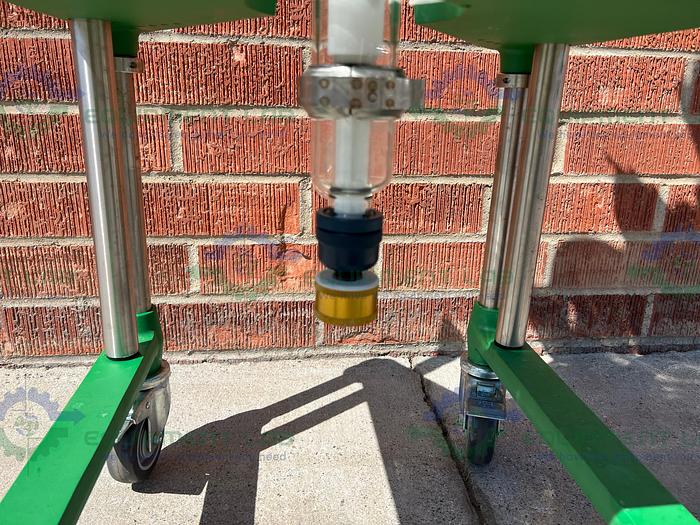 Used Chemglass  10 Liter Jacketed Glass Reactor w/ Chemglass Digital Overhead Stirrer