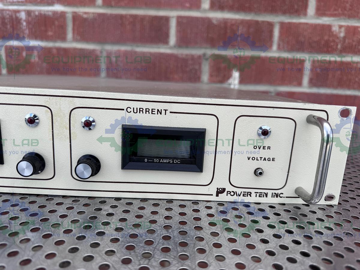 Used Power Ten 3450D-2050 Power Supply 208 VAC, 60 Hz
